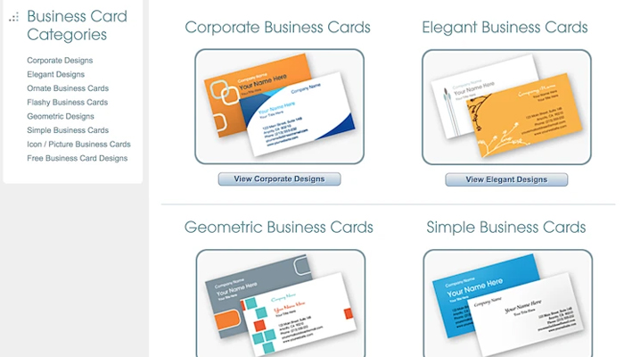 Website thiết kế card visit - Business Card Star