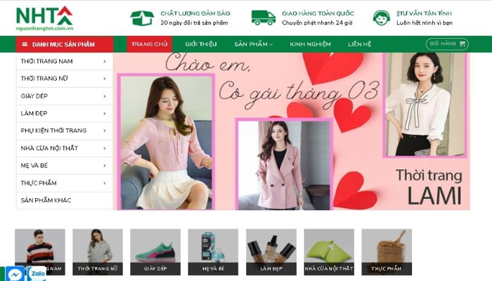 Nguonhangtot.com.vn - Trang web bán quần áo giá sỉ