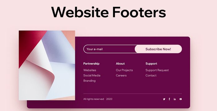 Footer là gì? Cách thiết kế Footer website trên di động
