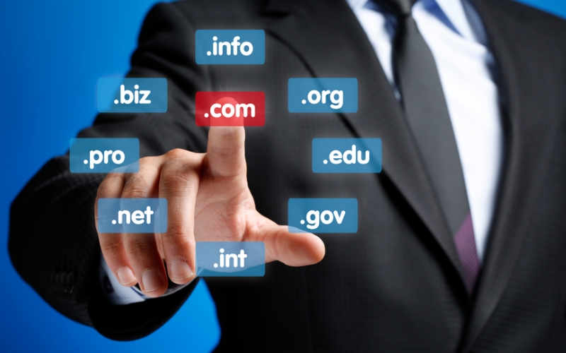 Dựa vào phần đuôi mở rộng domain