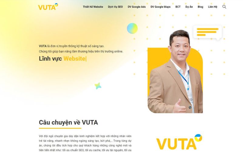 Đơn vị thiết kế web Vuta
