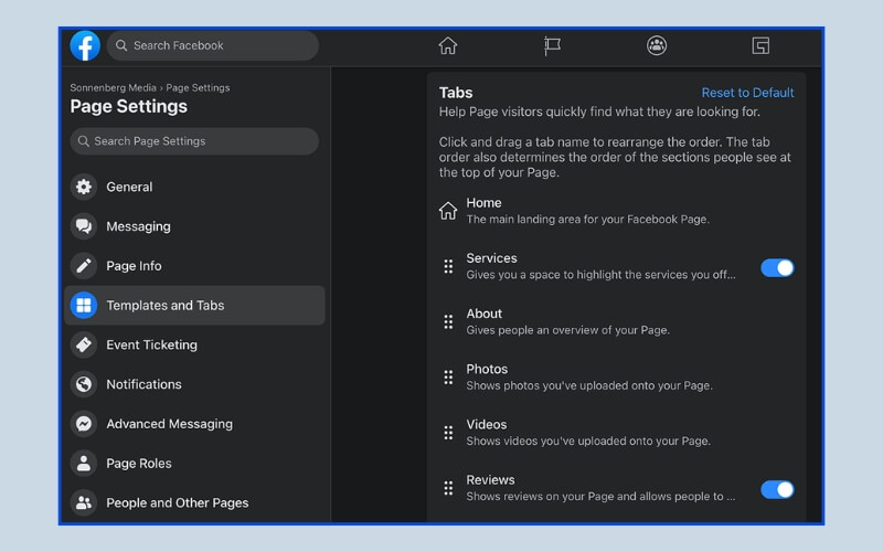 Tối ưu các tab trên Fanpage