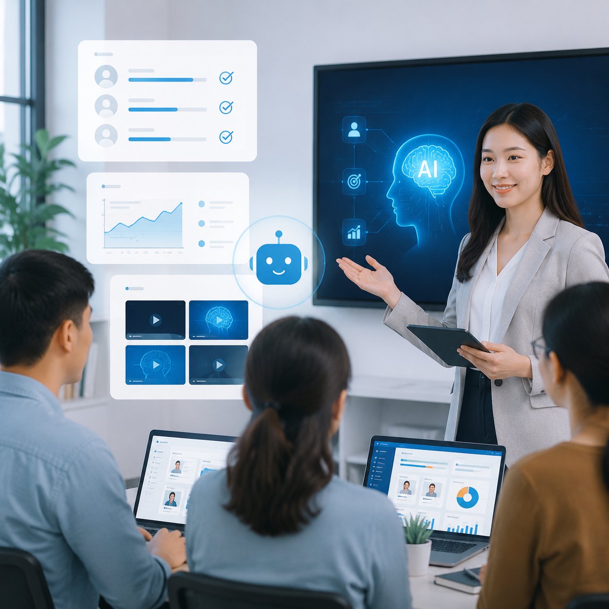 Giải pháp AI cho doanh nghiệp đào tạo: giảng viên tập trung dạy học